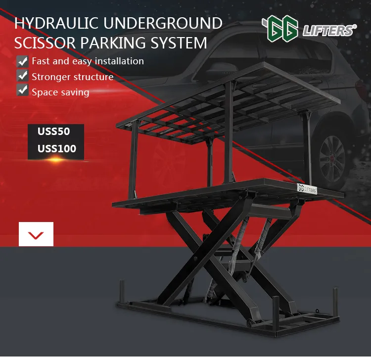 Factory direct sale SCISSOR TYPE Underground Car Parking Dock