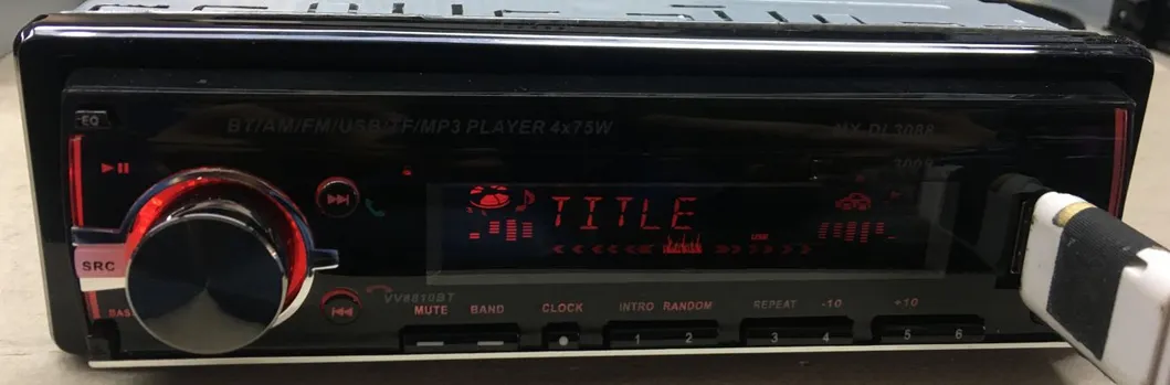 Wholesale High Quality FM Transmitter One DIN Auto Radio SD Stereo Car MP3