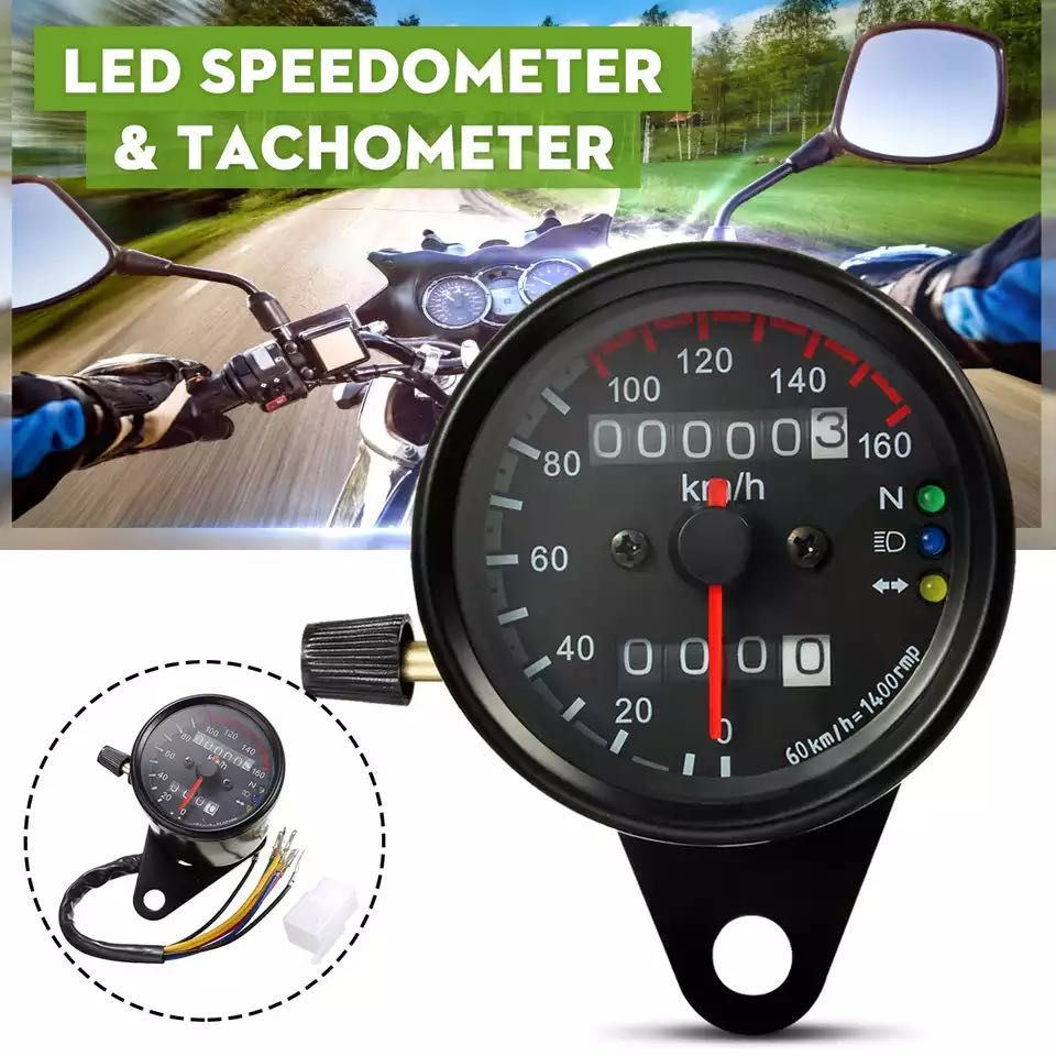 Universal Motorcycle Speedometer Digital Tachometer