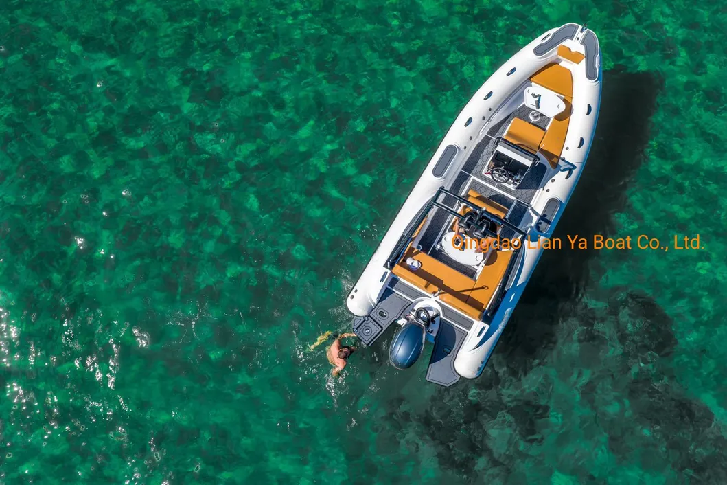 Liya 6.6m Rigid Inflatable Boat Hypalon Rib Boat with CE