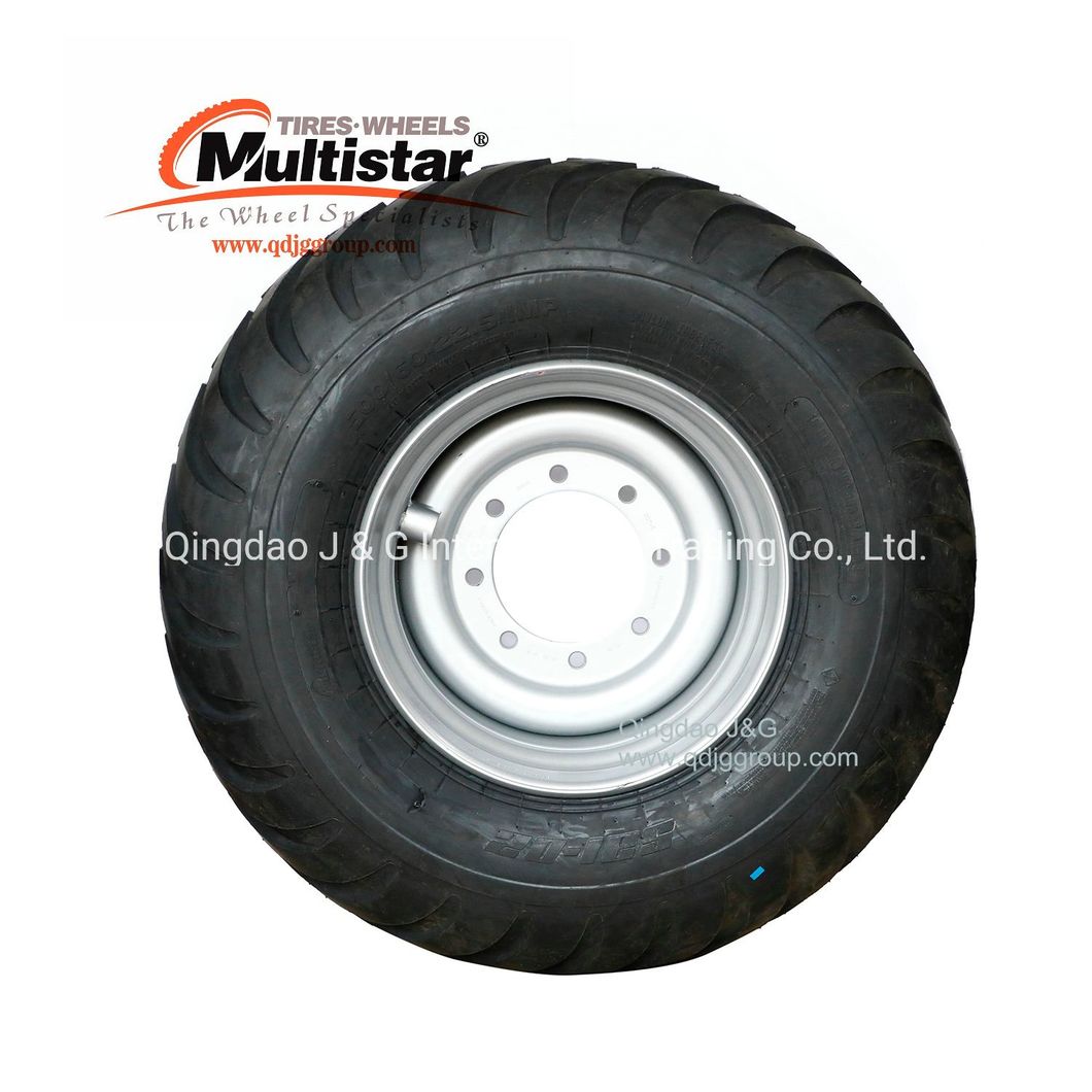 Flotation Tyre 400/60-15.5 with Rim 13.00X15.5 Trc-02 Imp-04 Mutistar Brand with Good Quality Bias Agriculture Tyre