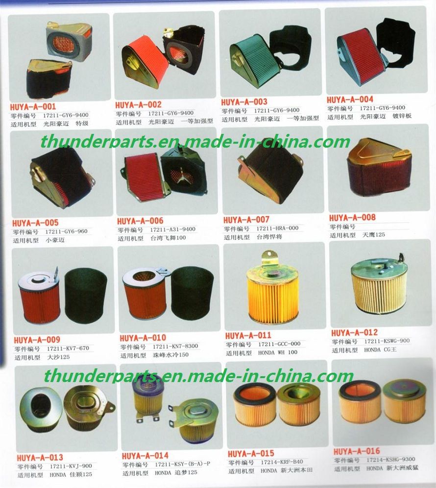 Parts of Motorcycle Air Filter Spare Parts for Bajaj Motorcycles and 3 Wheelers