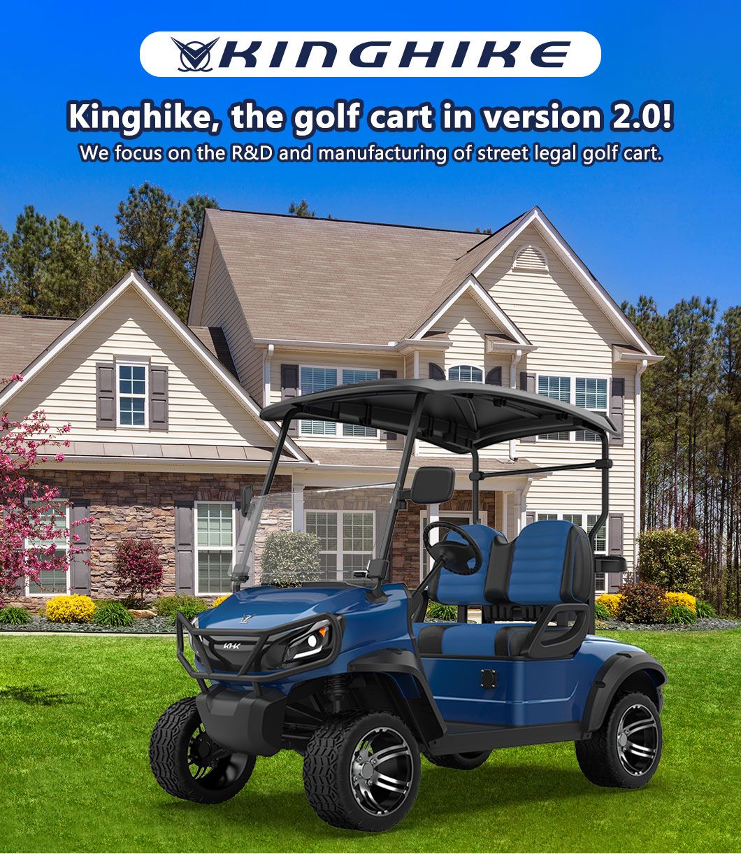 Chn Manufacture CE Certificate on Road ODM Electric Golf Cart