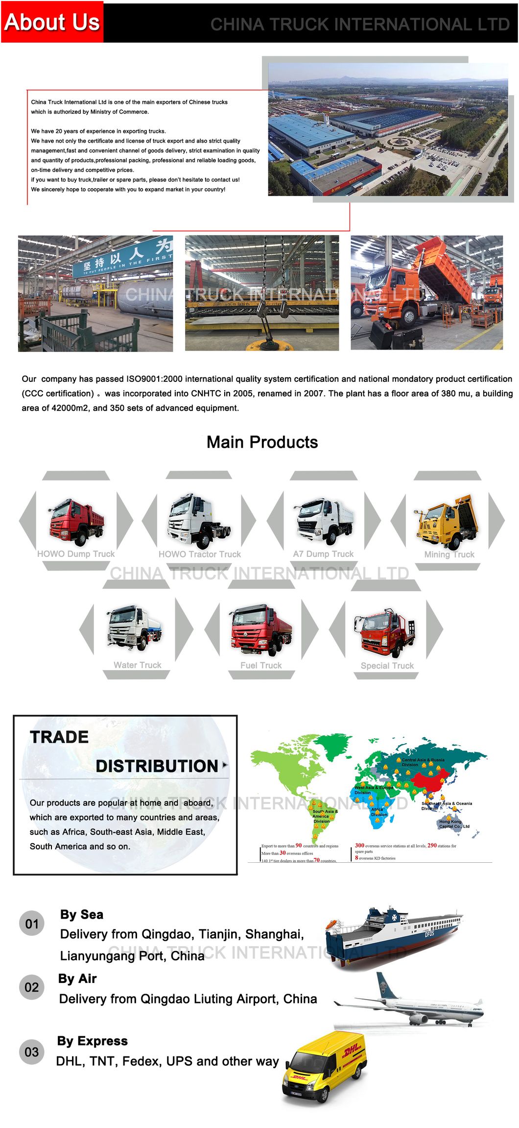 Sinotruck Dump 3ton 5tons 8tons Mini 4X2 6 Wheeler Sino HOWO Light Truck for Sale