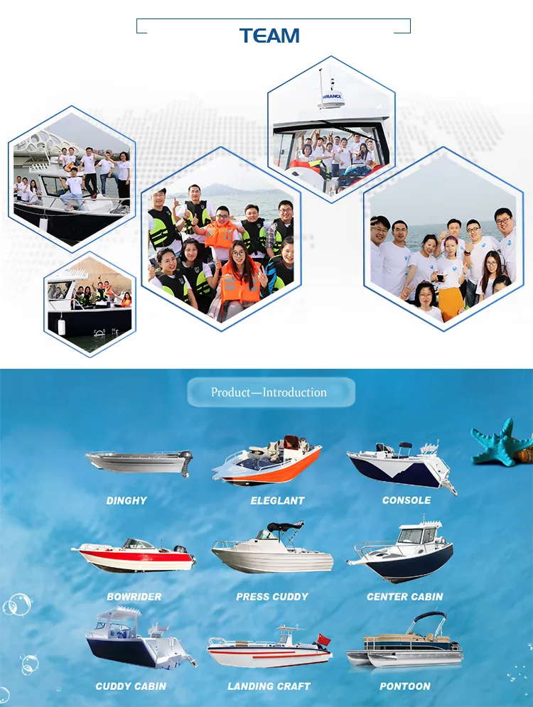 30FT 9m Aluminum Speed Boat Center Console Fishing Boat for Fast Transfer and Transportation