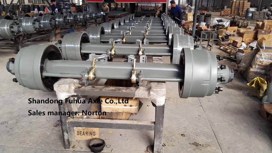 Truck Axle Trailer Parts Axle Rear Axle Drum Axle 13ton 16ton American Fuwa Type Axle with Inboard and Outboard