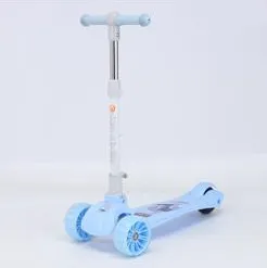 Children&prime;s Scooters Foldable, Front 110*48 Luminous PU Wheels, Rear 80*46 PVC Wheels