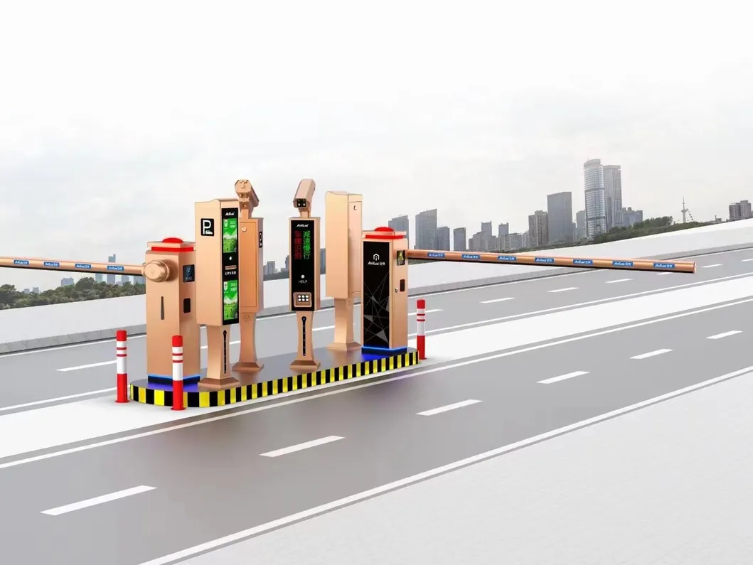 Alpr Automatic Parking Access Control System Straight Arm Barrier Gate