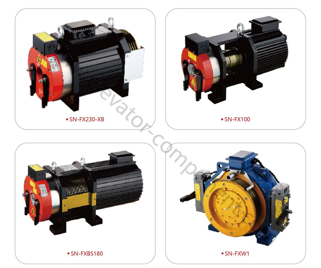 Ce Gearless Traction Elevator Motor for Passenger Elevator Parts