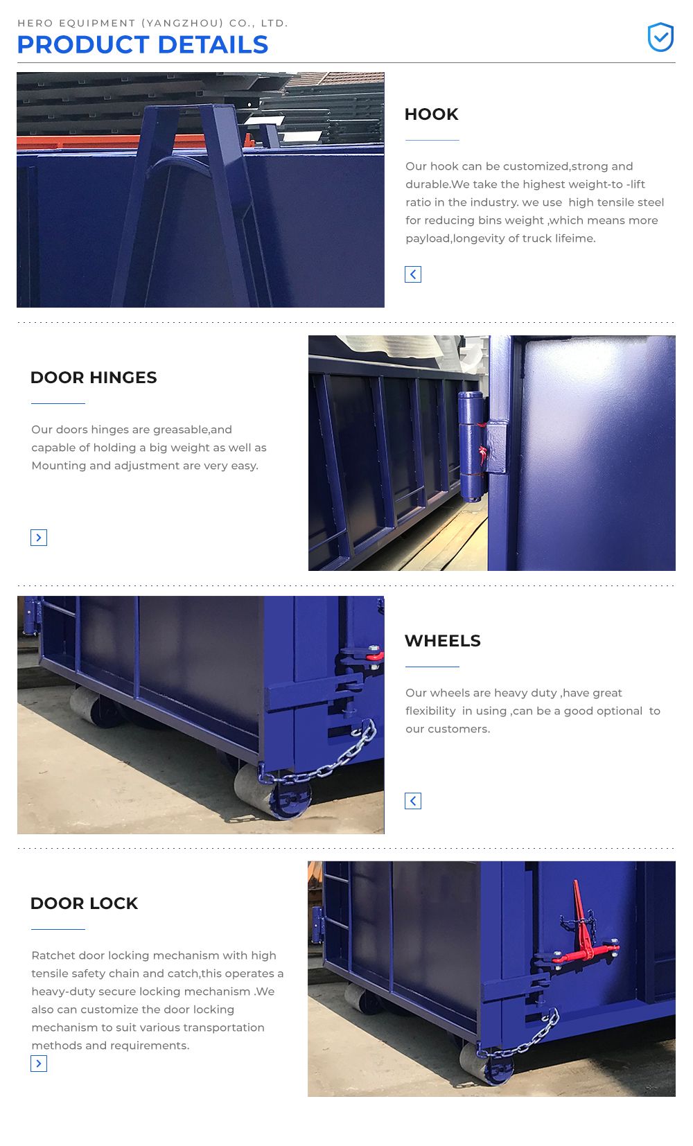 Roll-on Roll-off Skip Hook Skip Roro Bin
