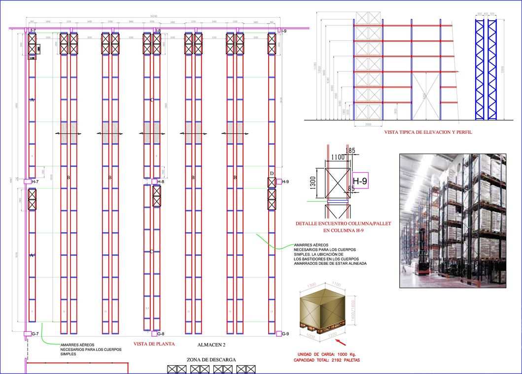 Very Narrow Aisles Pallet Racking System for Denser Storage Solutions