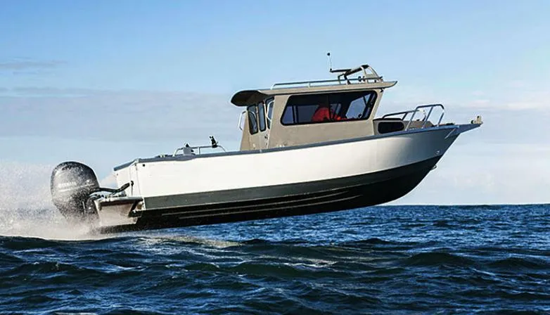 Kinocean New Design Cabin Cruiser Welded Aluminum Fishing Motor Speed Boat