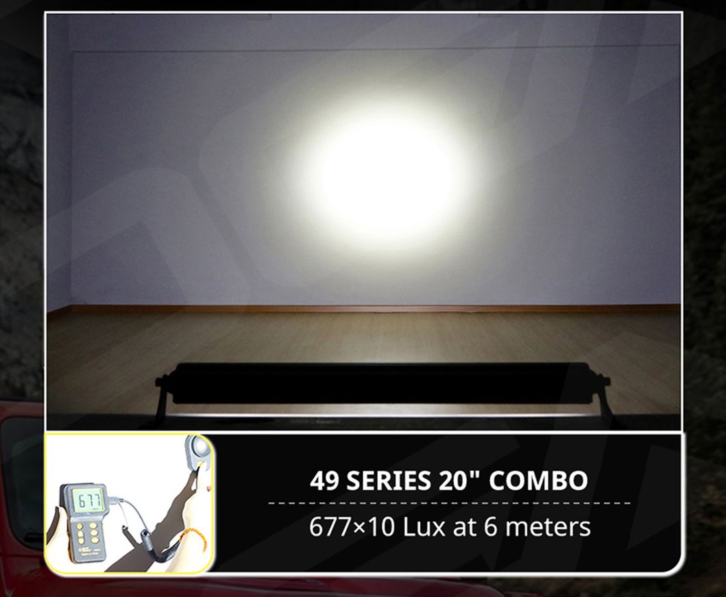 off Road Lighting Combinaton of Spot Flood Beam Dual Row Super Bright LED Light Bar