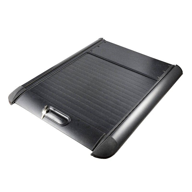 Custom Truck Bed Cover for 6.8FT F250 F350 of Aluminum Alloy & PVC Tri-Fold Soft Tonneau Cover