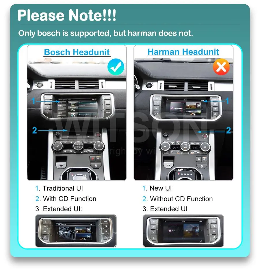 Witson Android 12 for Land Range Rover Sport Vogue Evoque 2012-2018 Carplay GPS Navi Multimedia WiFi Car Radio