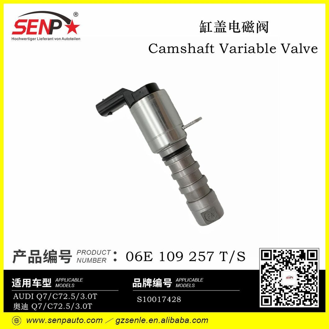 OEM 06e109257t Solenoid Valve for Audi A6/Q7 VW Touareg 2017-2024 High Quality Auto Engine Spare Parts Other Auto Parts 06e109257 Electric Control Valve