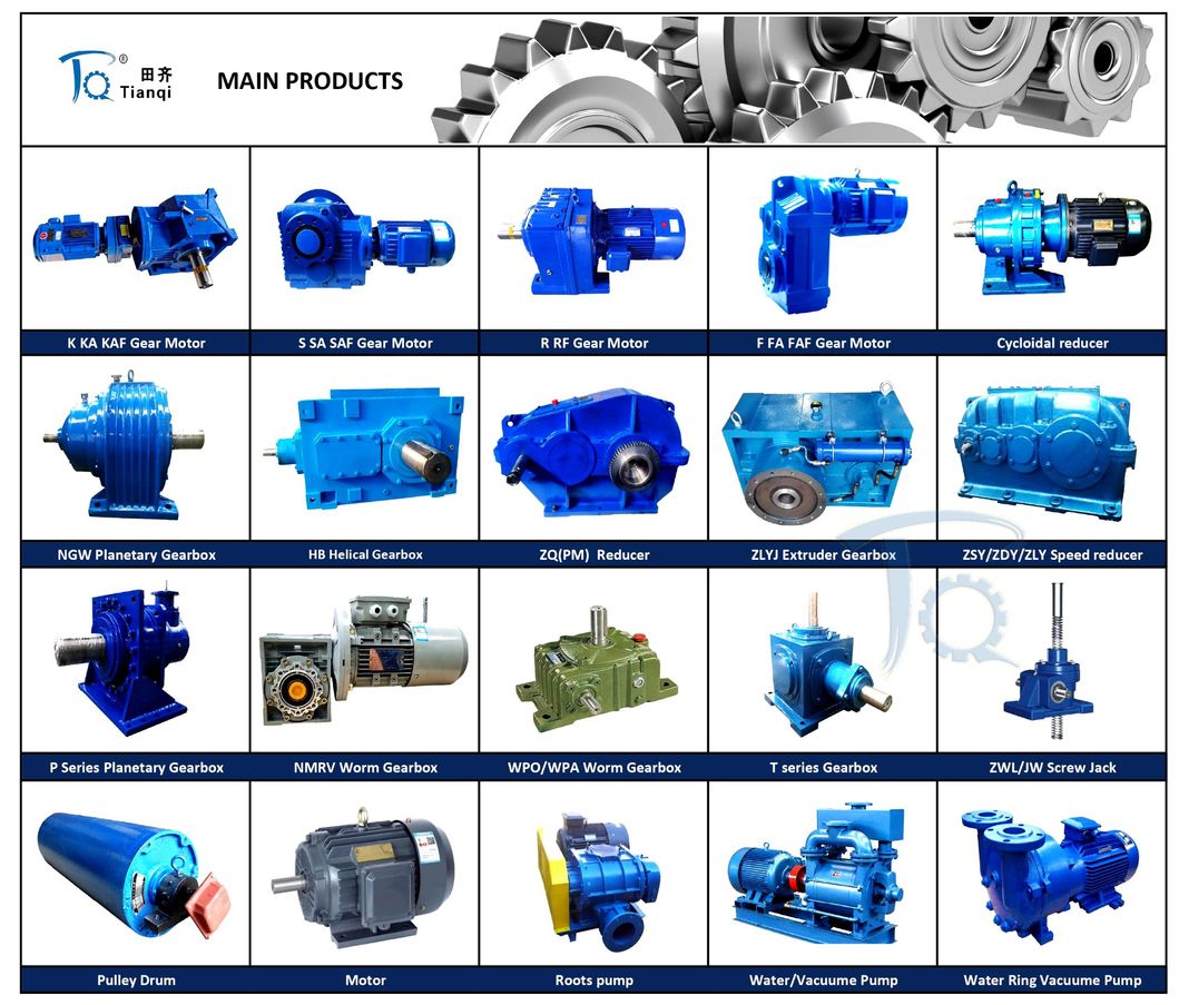 Single/Three Phase Nmrv Reducer Transmision Gearbox AC Worm Gear Motor