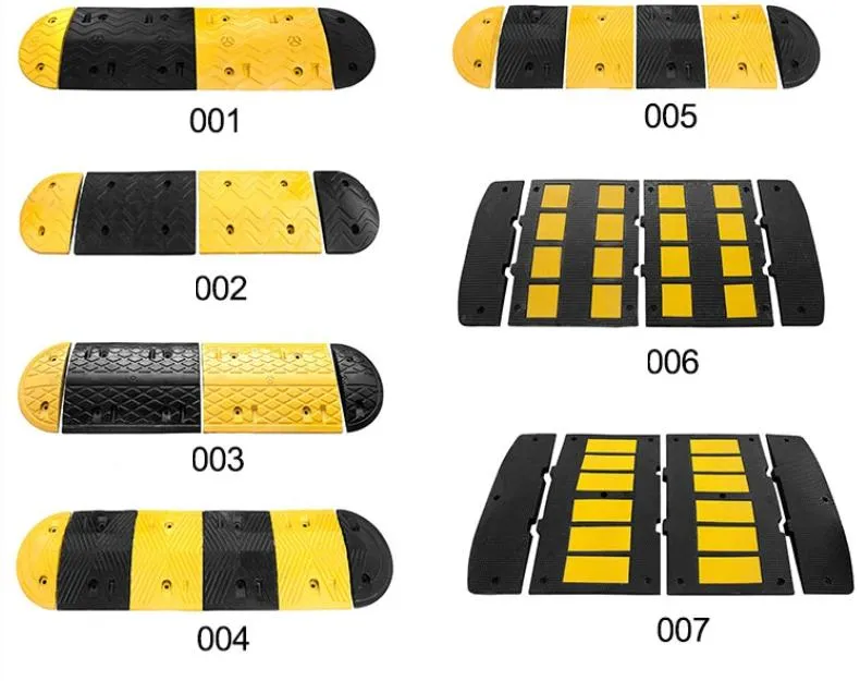 European Standard Road Safety Rubber Speed Bumps for Sale