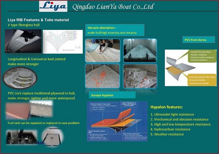Liya 4.3meters Power Sport Boat Qingdao Inflatable Boats Factory