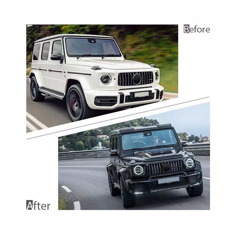 High Quality Car Accessories Body Kit Include Wheel Trims PP Material Front Rear Bumper Year 2019 for Mercedes Benz G B Model
