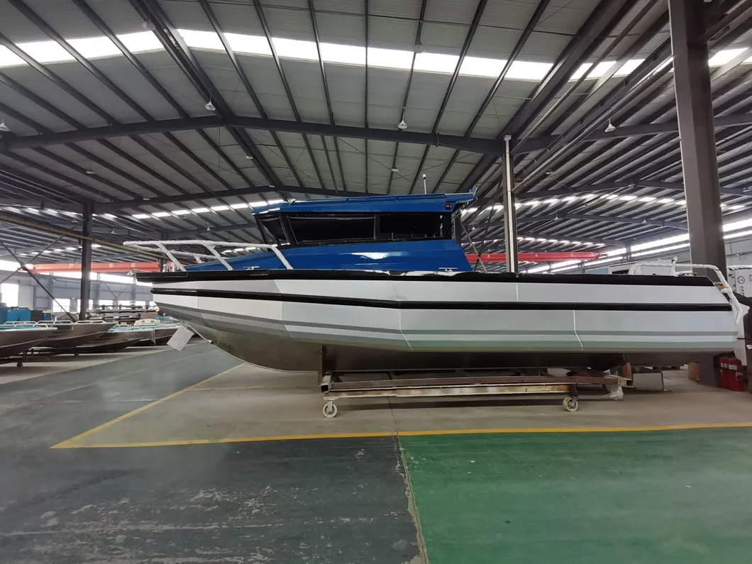 9m Aluminum Fishing Boat Easy Craft Walk Around Fishing Vessel Speed Sport Boat Luxury Yacht for Sale
