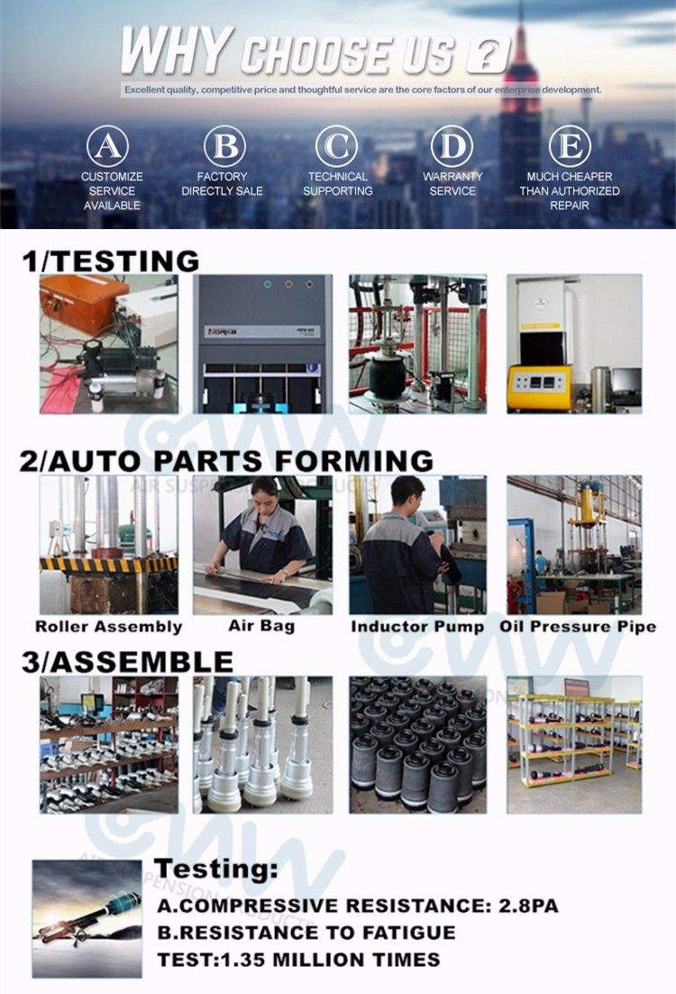 Auto Suspension System Pneumatic Air Suspension Shock for A8 D4 Rear Air Shock Absorber OEM 4H6616001G 4H0616001M 4H0616002M