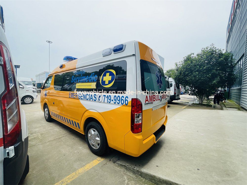 Foton Brand Gasoline and Diesel Engine Patient Delivery and ICU Model Ambulance