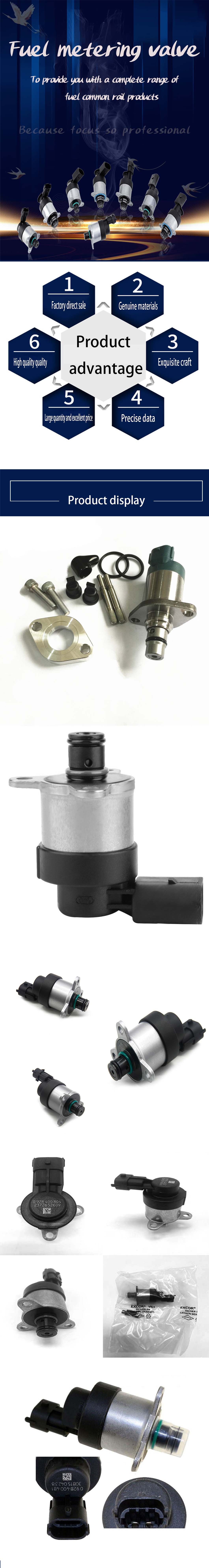 Pressure Regulator Solenoid Valve 0928400802 Assembly Diesel Common Rail Metering Valve