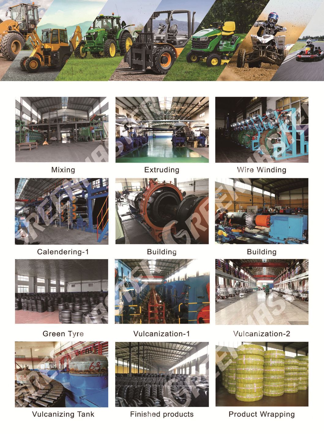 R1w R1 R2 Pr1 12X38 12.4*38 13.6-38 13.6/12-38 Agriculture Tractor Tire, Planter/Harvester Tires, Implement Baler Trailer Cart Tyre, Irrigation/Paddy Tyre