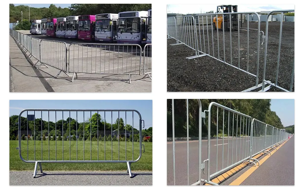 Portable Road Metal Steel Galvanized Tube Crowd Control Barrier