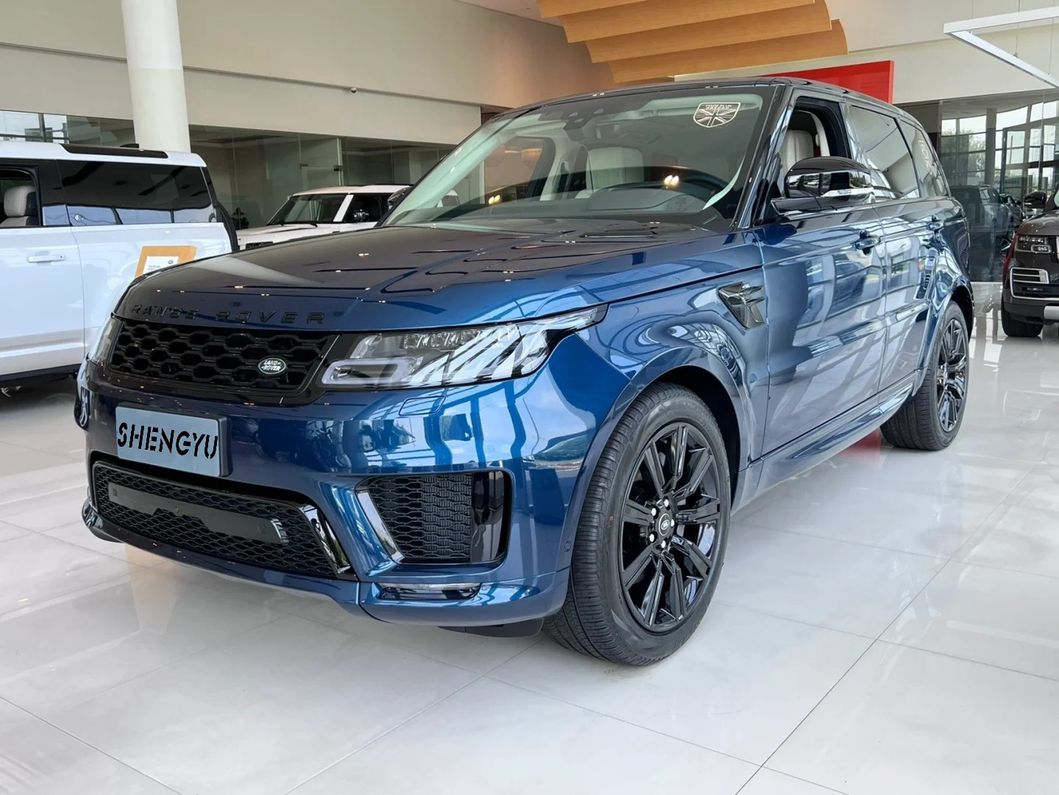 Car Body Kit for Range Rover Sport 2013-2017 Change to 2018-2020 OEM Model Include Front and Rear Bumper Assembly with Grille Headlights Taillamps Fenders