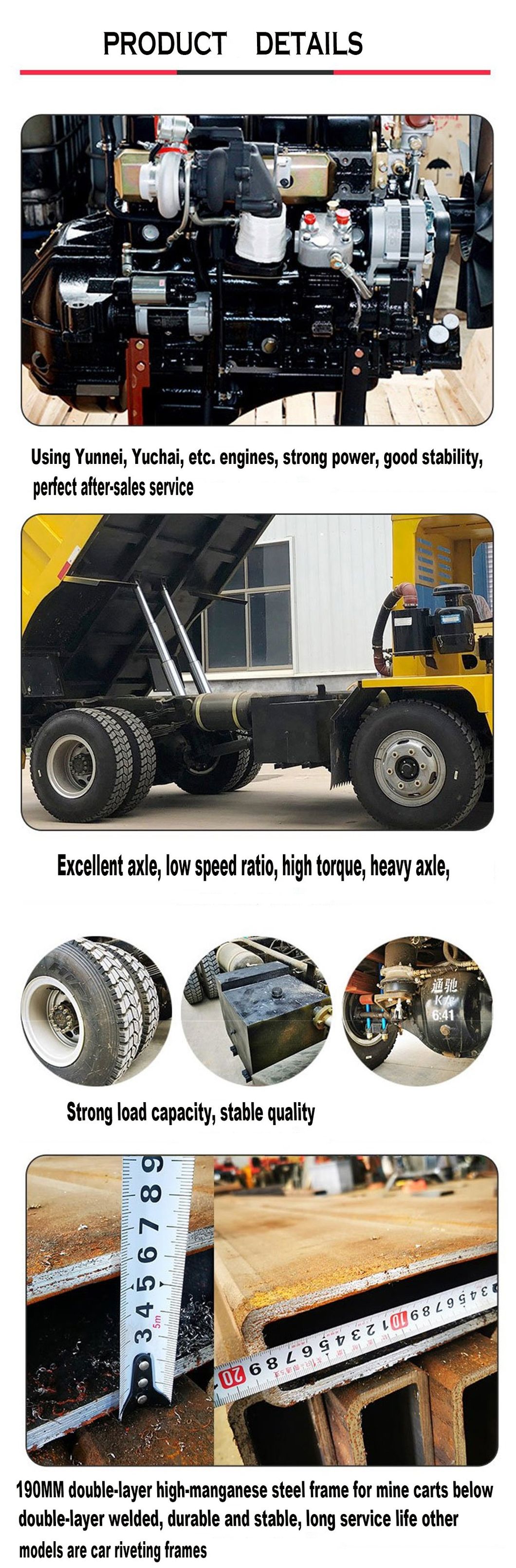 6*4 Hydraulic Dump Truck with 35ton Loading Capacity for Mining