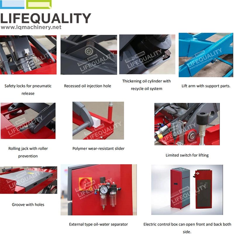 5ton Under Ground Big Scissor Alignment Car Lift with CE