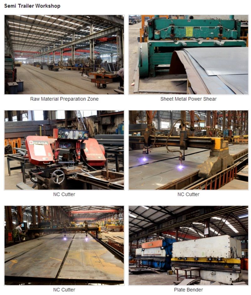 Heavy Duty Steel 40FT/20FT Container Cargo Transportation Truck Semi Trailers