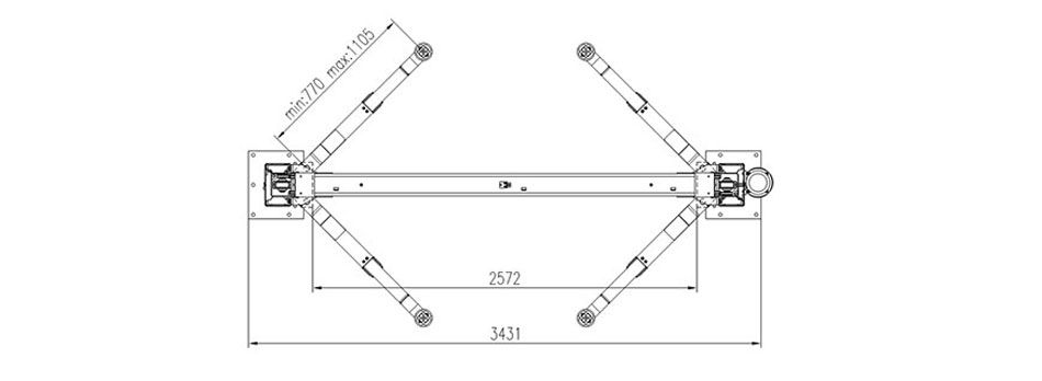 2 Post Base Plate with Sub-Frame Assembly