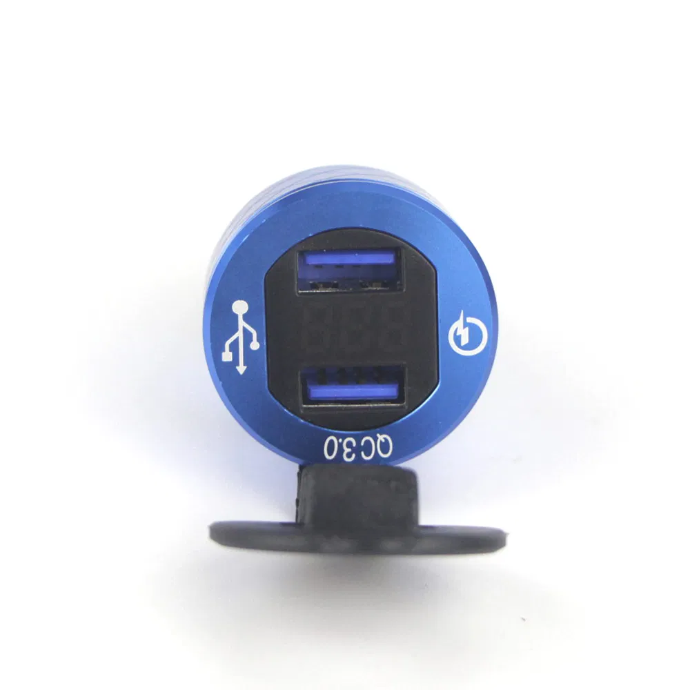for BMW F800GS R1250gsa R1200GS QC 3.0 Dual USB Waterproof Motorcycle Charger Plug Socket Cigarette Lighter Adapter LED Display