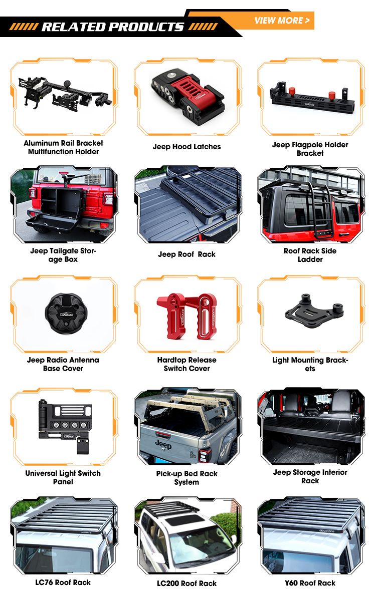 Factory Direct Sale OEM Accepted 4X4 Vehicle Accessories Roof Rack for Jeep Wrangler
