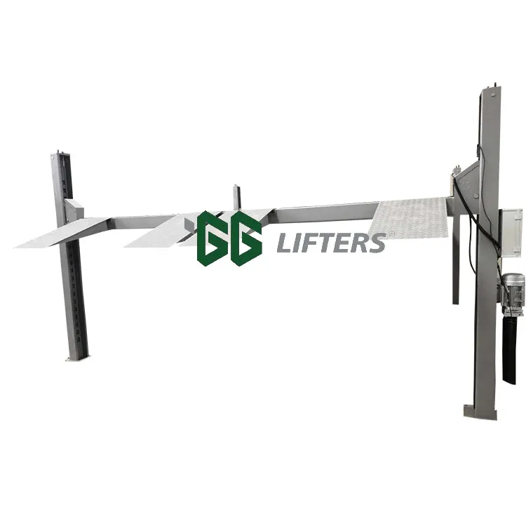 Hydraulic Driven 4 Post Double Wide Car Lift Mechanical Parking Equipment