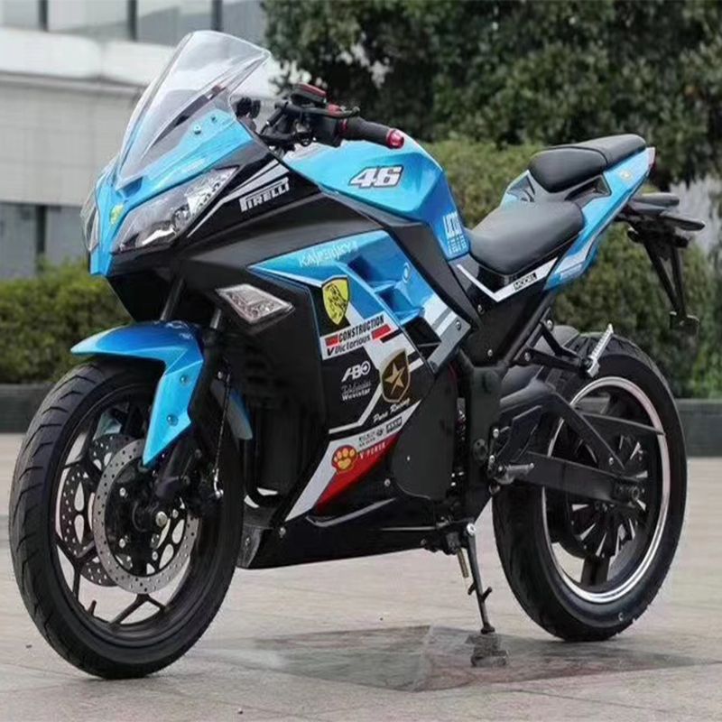 Electric Motorcycle Popular Taxi Street and High Speed and High Quality Motorcycle Cross Bike 3000W 72V40ah (HD3000W-9P)