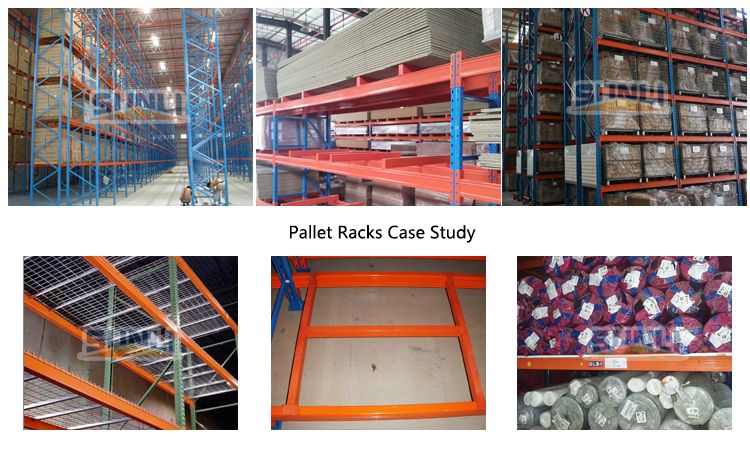 P88X68mm 2100kg Standard Wide Aisle 2.7m X 1m Heavy Duty Pallet Rack