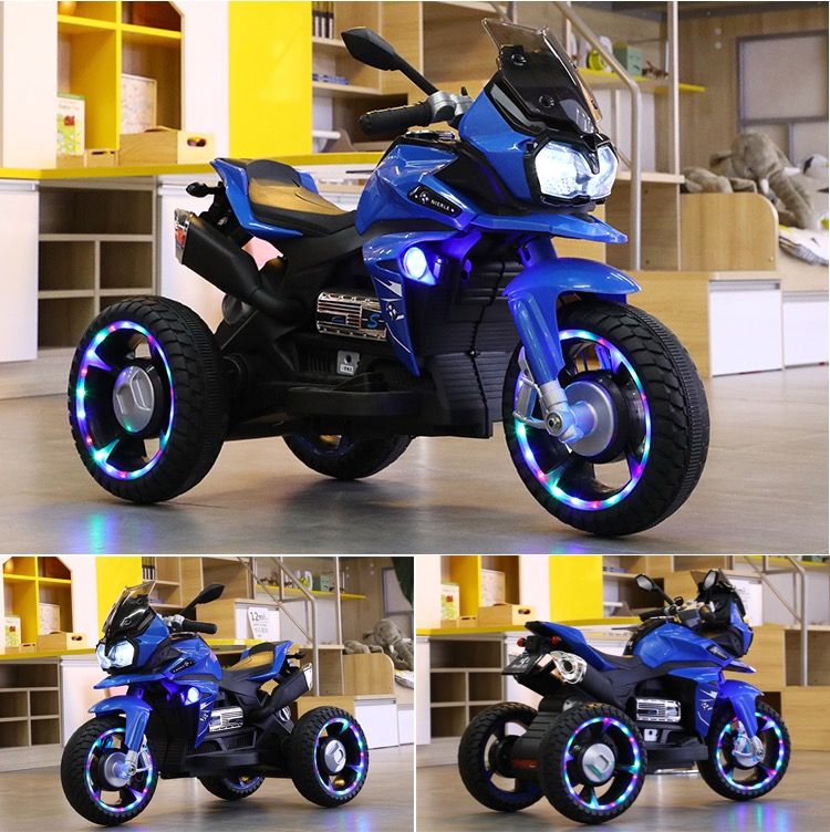 Electric Motorcycle 3 Wheels Kids Electric Motorcycle 12V Electric Powered Motorcycle Children Motorcycle Electric Kids