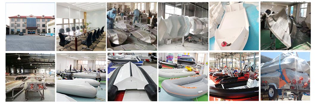 19FT Semi-Rigid Aluminum Rib 580 Hypalon/PVC Inflatable Rowing Boats