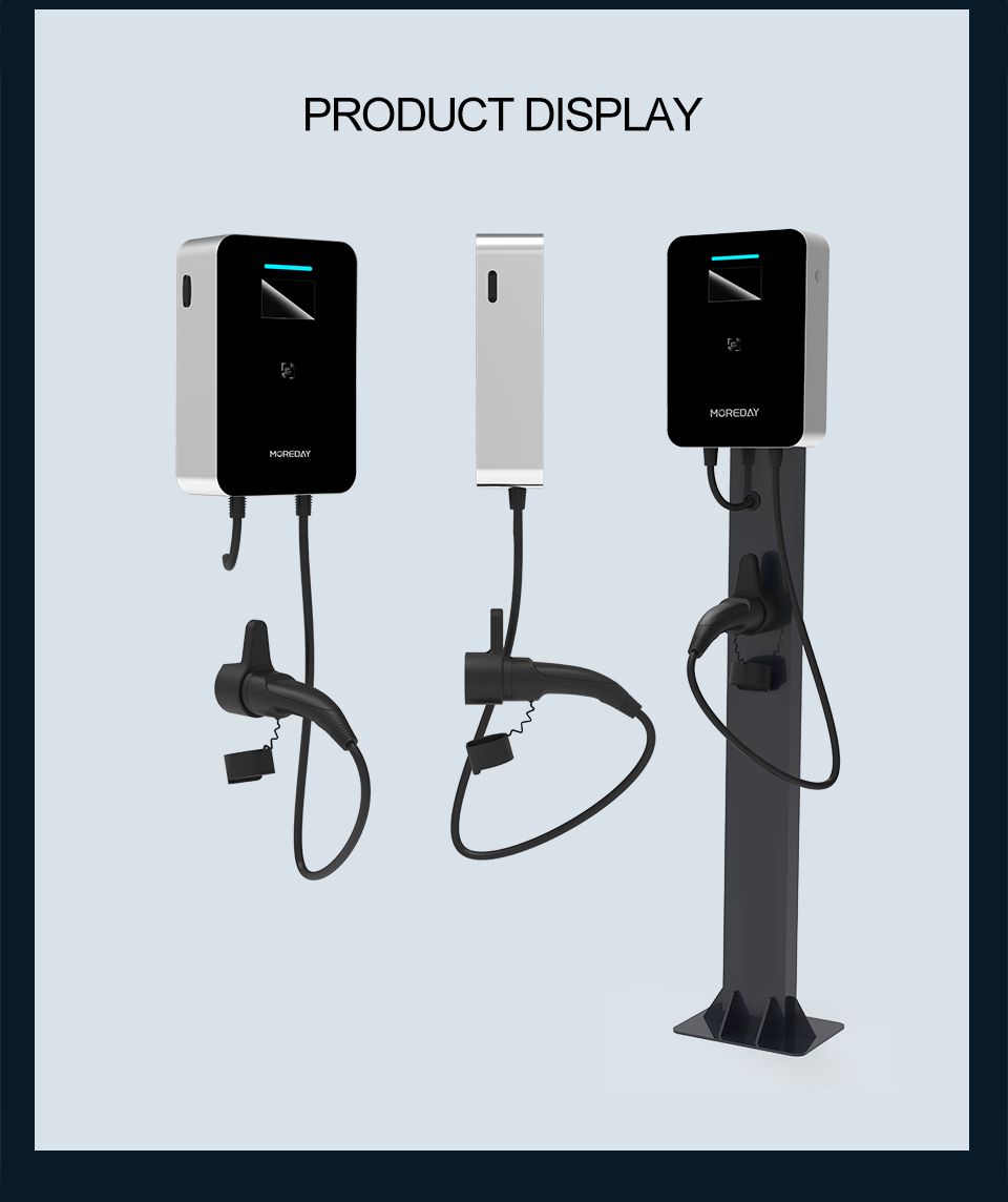Moreday 7kw Wall-Mounted Type2 AC EV Charger Level 2 for Car Electric Vehicle