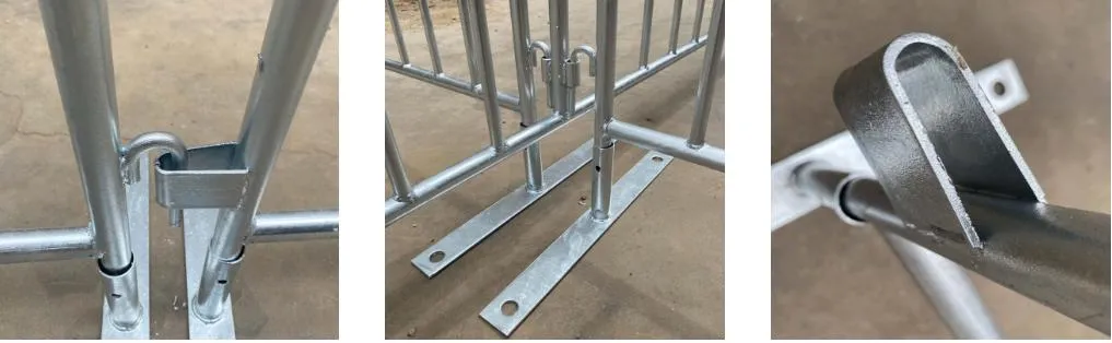 Removable 32mm Railing Fence Panel Road Construction Fencing Crowd Control Barrier Temporary Fence for Public Events/Sports Events/Outdoor Festivals