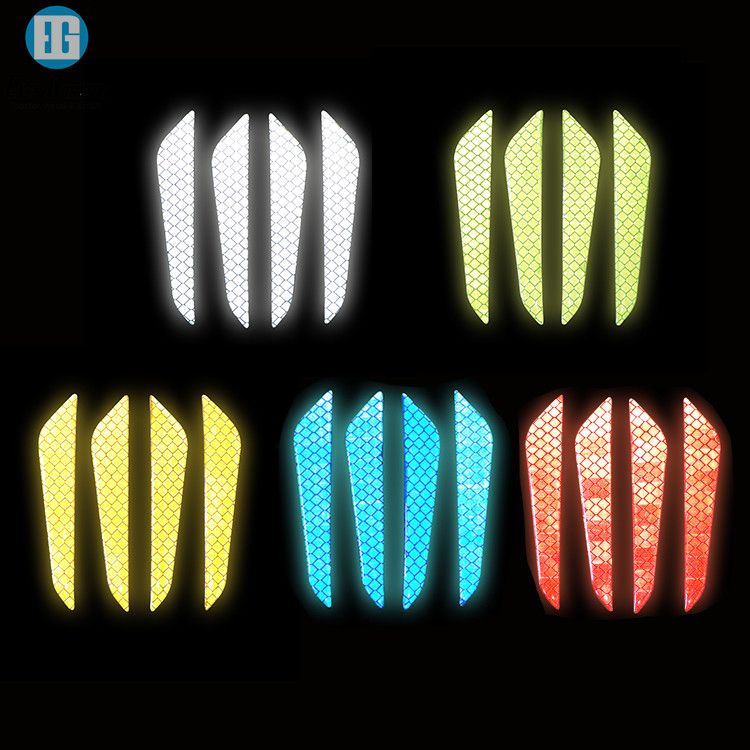Custom High Quality Bicycle Reflective Foil Sticker Emboss Custom Made with 25 Years Experience and ISO Cert