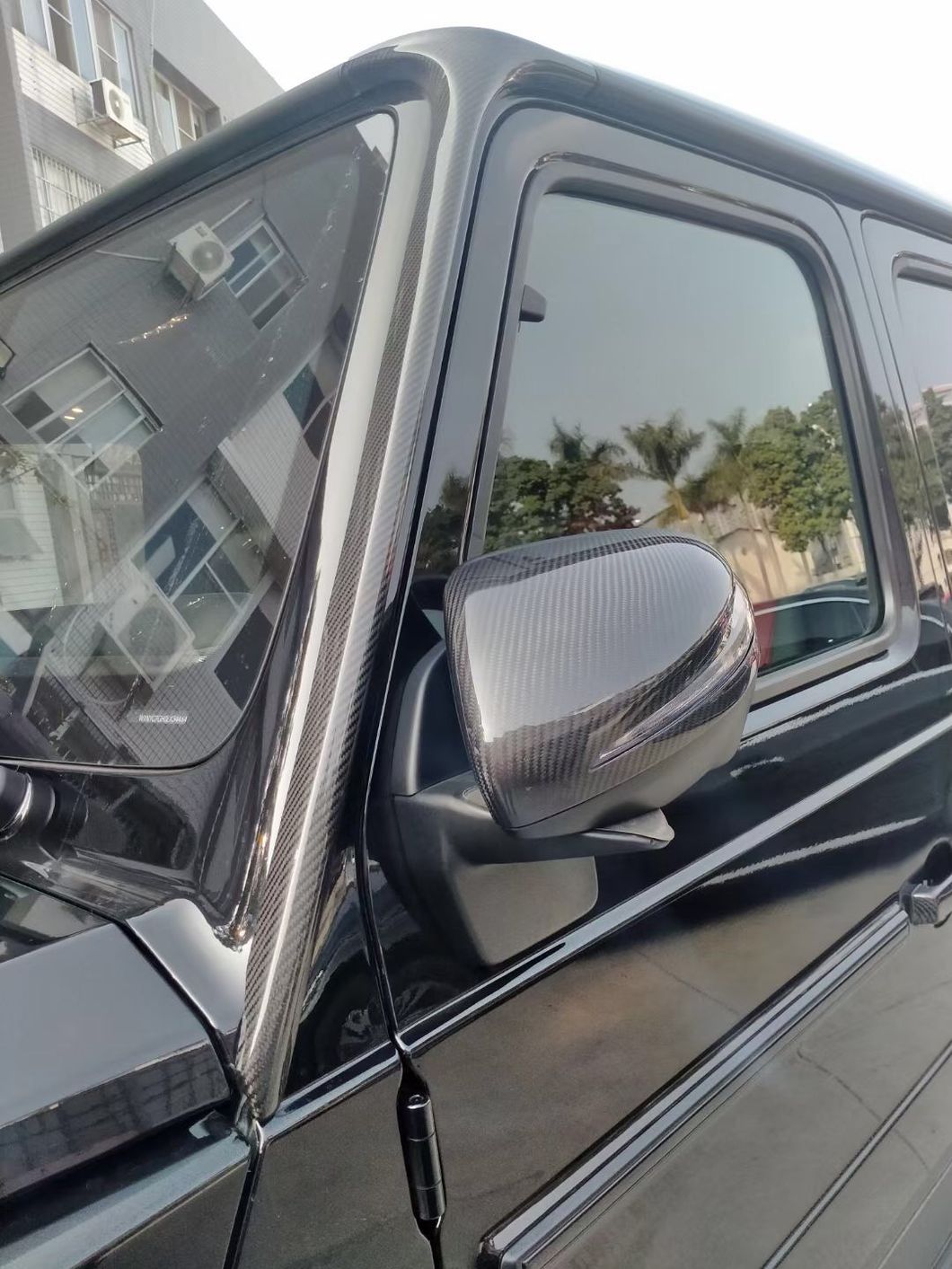 Dry Carbon Fiber Mirror Cover For Mercedes-Benz G Class W463 AMG G63 G43 W166 ML GLE GLS GL 2012-2019 Replacement Mirror Shell
