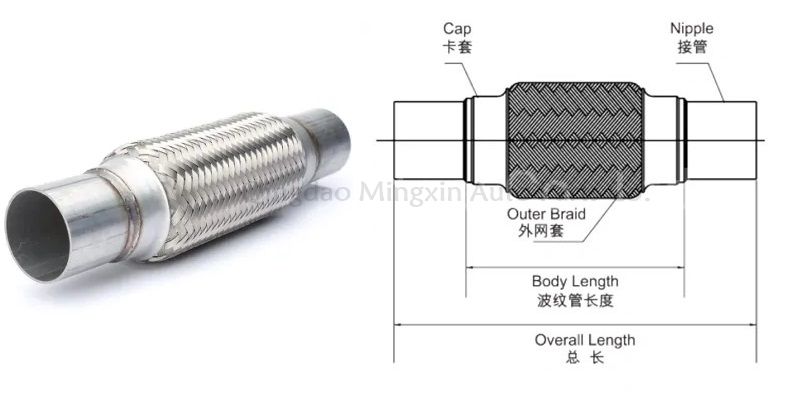 OEM Exhaust System Flexible Pipe / Exhaust Bellows/ Flex Hose for Car
