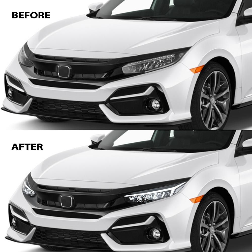 Civic Sedan&Hatchback 2016 2017 2018 2019 2020 LED Plug & Play DRL Front Lamp