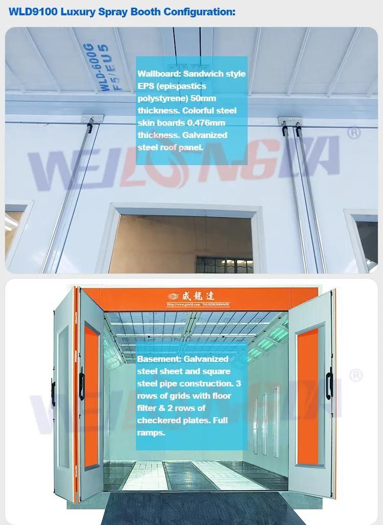Wld9100 (CE) Auto Paint Booth Baking Booth Spray Oven Painting Oven Painting Booth Spray Painting Cabin
