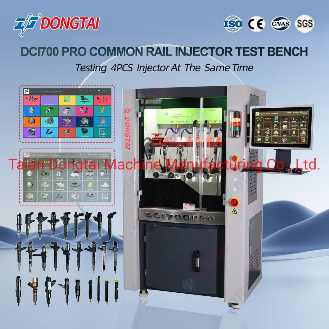 Dongtai New Product Dci700 PRO Common Rail Injector Test Bench for CRI Cr Injector Test 4PCS Injectors at The Same Time